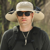 🔥Manufacturer's Sale $100 off🔥Outdoor Wide Brim Sun Hat With Solar Fan