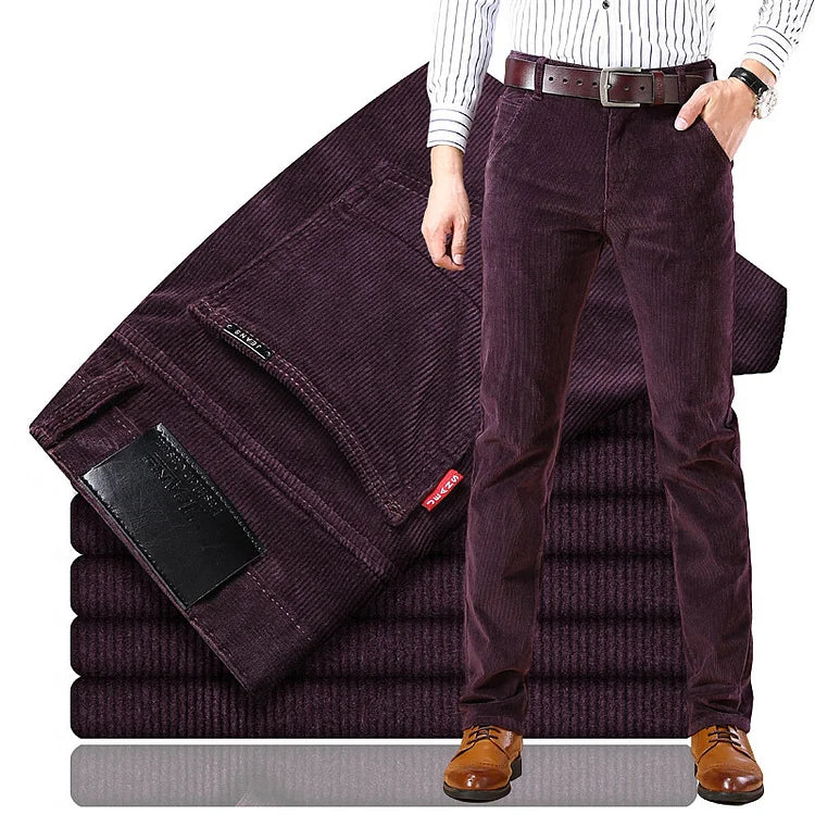 Men's Multicolor Corduroy Commuter Pants