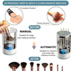 💖 50% OFF! ✨ AUTOMATIC MAKEUP BRUSH CLEANER - Deep Cleaning in 3 Minutes, Compact & Portable for Travel, USB Charging with Quiet Operation 🌸🚿