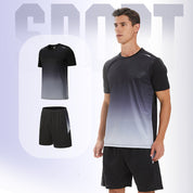 ☀️💦Men’s Loose-Fit Breathable Quick-Drying Athletic T-Shirt & Shorts Tracksuit
