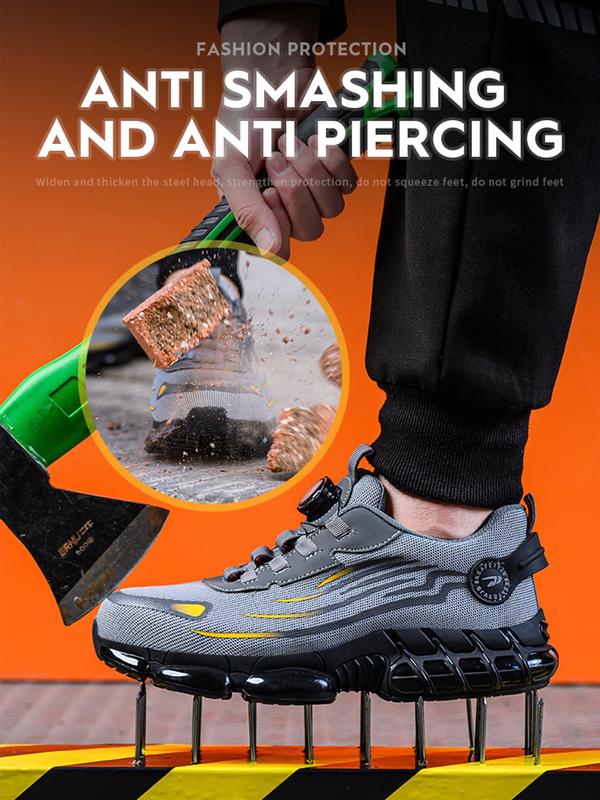 Knob-type anti-slip and anti-puncture 🛠️work safety shoes👟