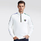 Men's Half-Zip Stand Collar Jacket