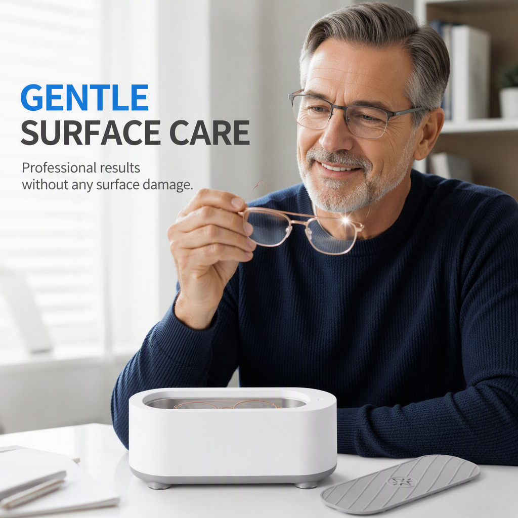 🔋Rechargeable Ultrasonic Cleaner with UV Sterilizer | 300ml Cordless for Retainer, Dentures & Jewelry