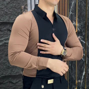 😎☀️Men's Stylish Color-Block Shirt