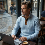 🧥Luxury Comfort | Men‘s Textured Jacquard Sweatshirt | Everyday Essential 🔥