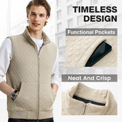 ✈️Free shipping and tax exemption💪Men's Solid Color Simple Casual Vest — 🔪Stab-Proof Design