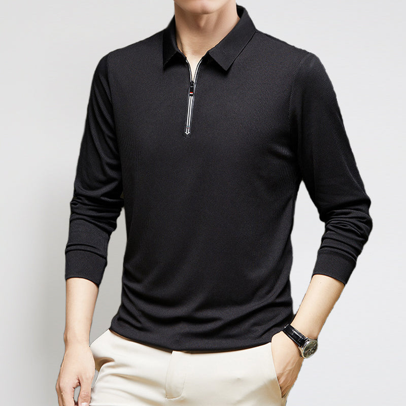 Men's Ice-Silk Lapel Shirt