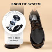💥Free Shipping ✈️All-Day Comfort Knob Design Breathable Mesh Leather Shoes