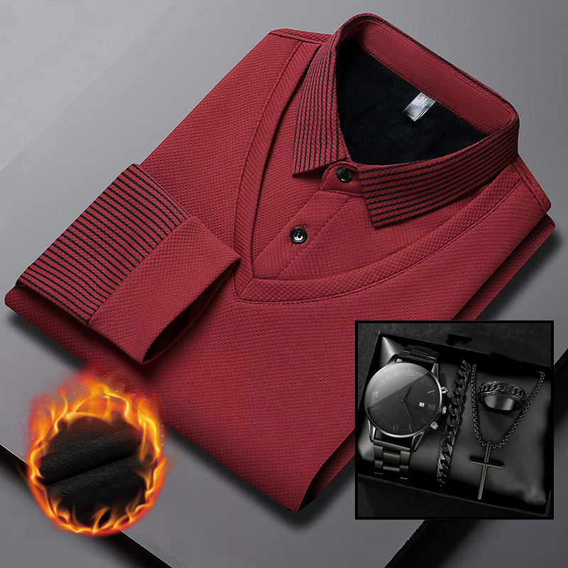 🎁Striped Lapel Fake Two-Piece Shirt🔥BUY 2 FREE SHIPPING