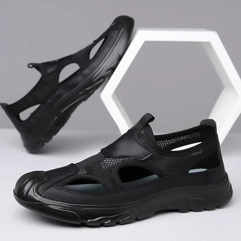 🔥2025 New Men's Shoes - Fliwos Mesh Hollow Lightweight Soft Sole Sandals