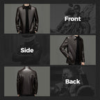 Men's Premium Leather Motorcycle Protective Jacket
