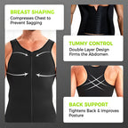 Men’s Zip-Up Waist Trainer Tank Top