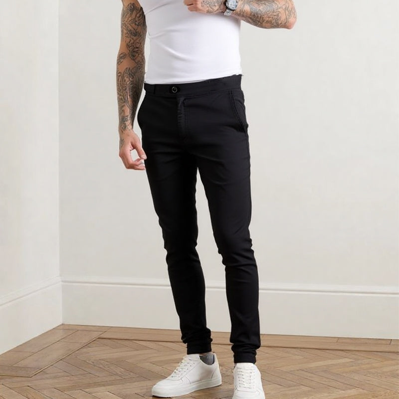 👖Men’s Casual Slim-Fit Solid Color Pants+Belt (✈️Free Shipping)