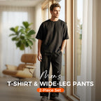🎁2026 New Arrivals 50% OFF💥Men's T-Shirt & Wide-Leg Pants 2-Piece Set