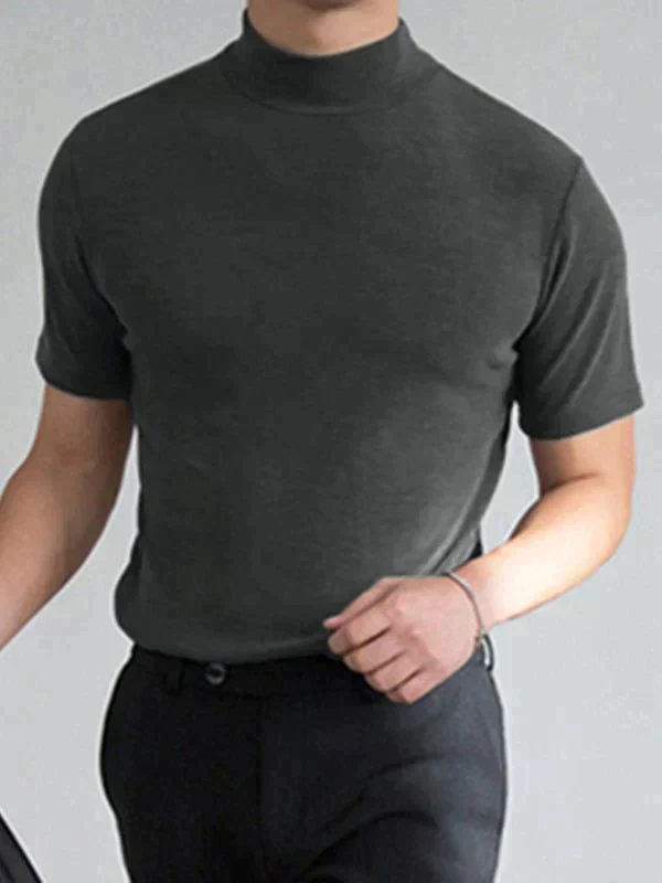 🔈🔈2026 Hot Sale 🎁High Neck Slim Fit T-shirt for Men