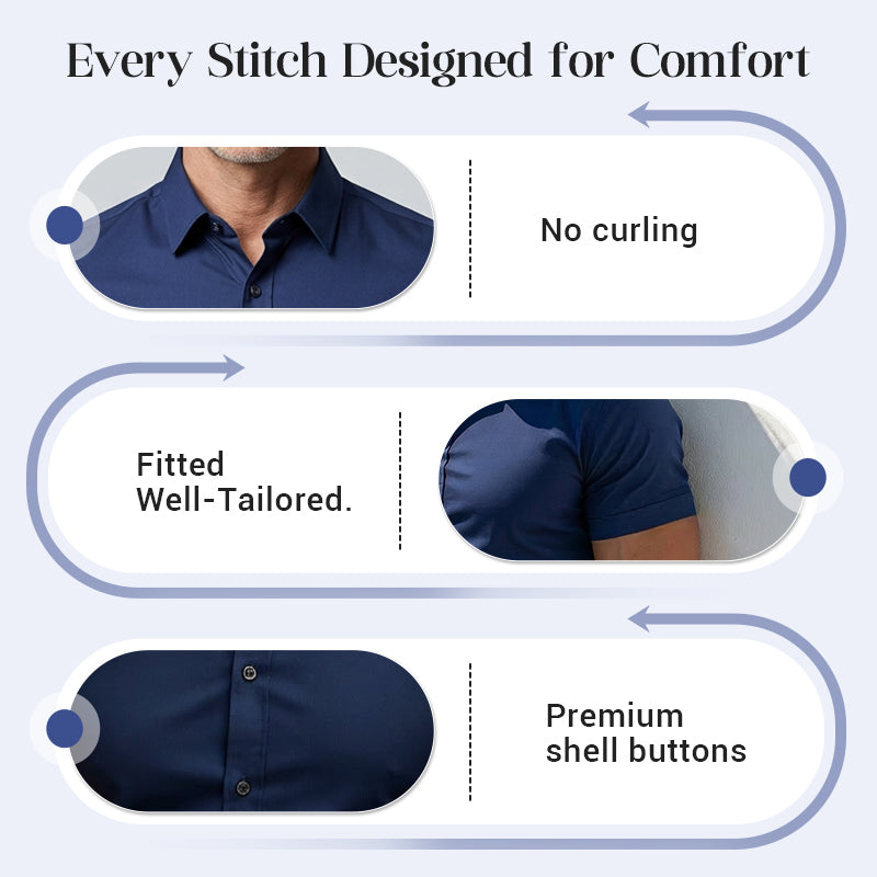 👔✨ Men's Non-Iron Button Up Shirts – Wrinkle-Free, Premium Cotton & Classic Fit 👕