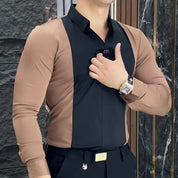 😎☀️Men's Stylish Color-Block Shirt