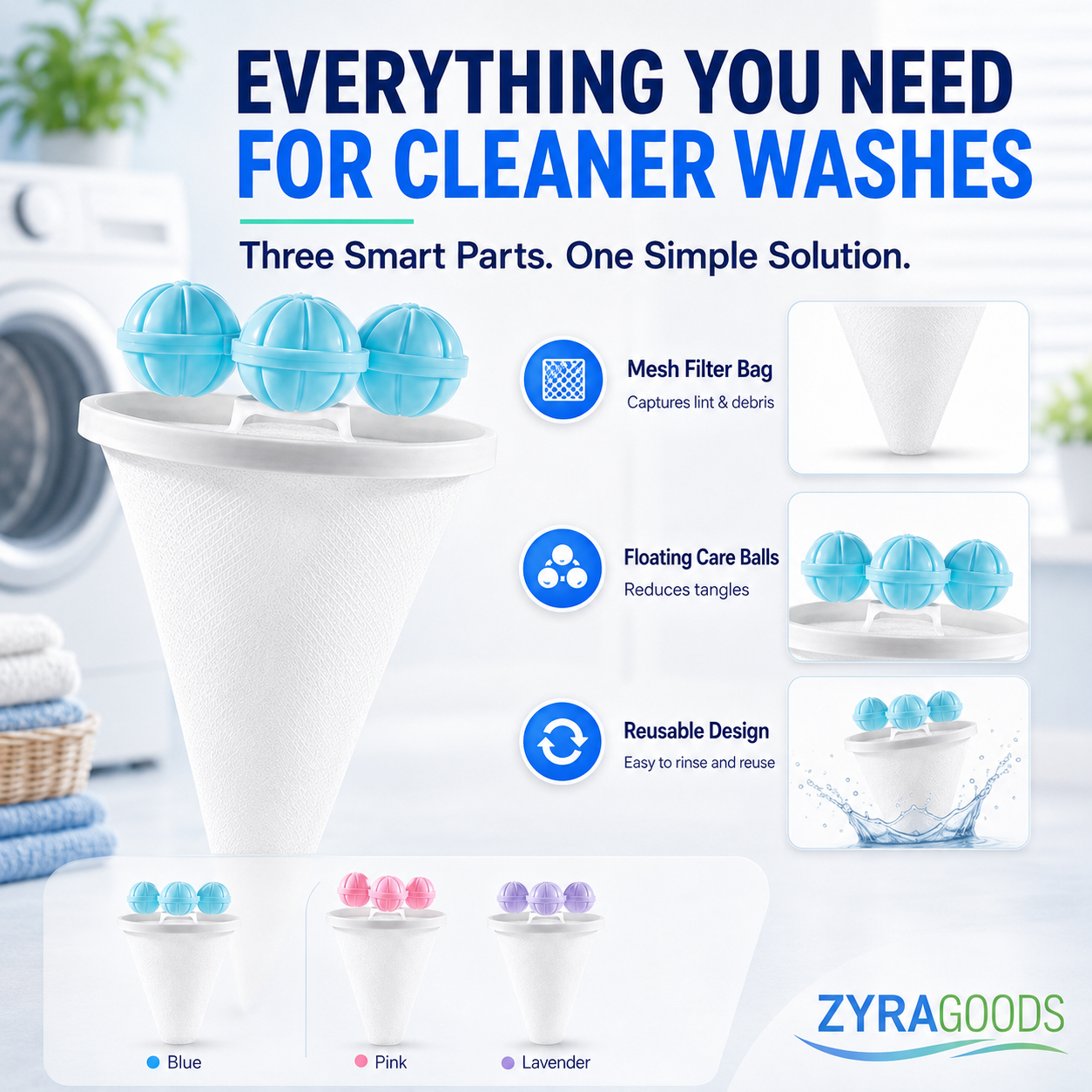Floating Washing Machine Lint Catcher