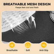 💥Free Shipping ✈️All-Day Comfort Knob Design Breathable Mesh Leather Shoes