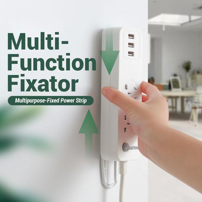 🥳 2026 Best Seller 🥳💞 Over 50,000 units sold! 🔌🪝 50% off! This self-adhesive desktop outlet mount securely holds power outlets, routers, and remote controls—keeping cables neat and organized while ensuring home safety! 🏠✨