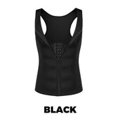 Men’s Zip-Up Waist Trainer Tank Top