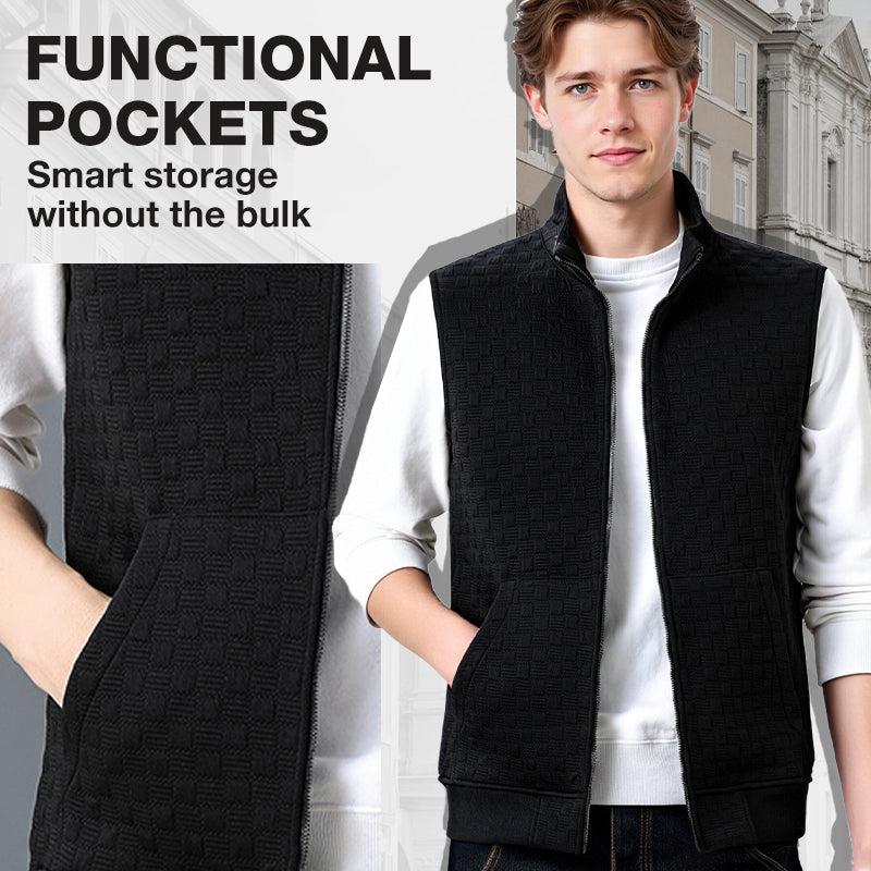 ✈️Free shipping and tax exemption💪Men's Solid Color Simple Casual Vest — 🔪Stab-Proof Design