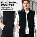 Men’s Solid Color Stab-Proof Vest Coat