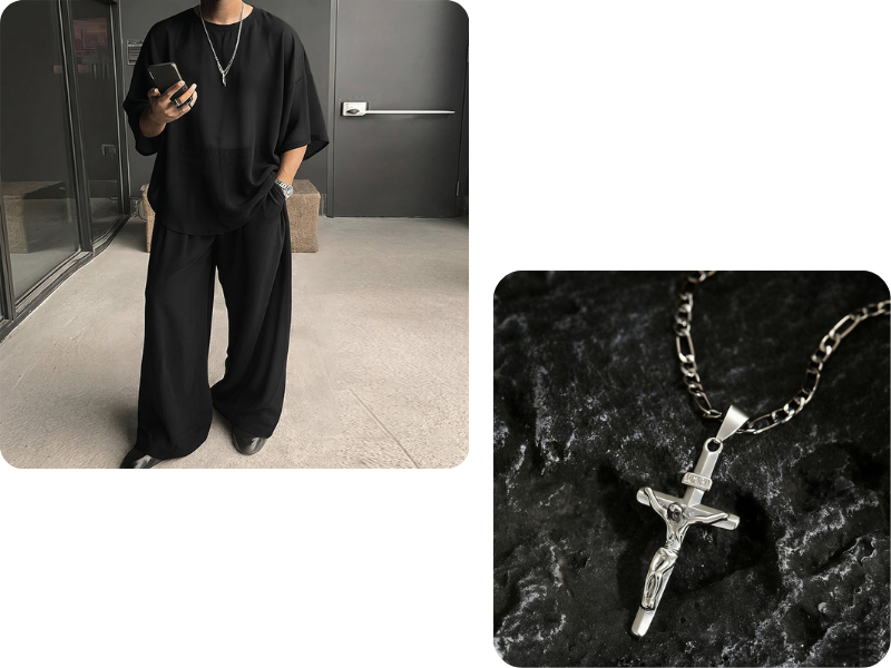 📢2026 New Arrivals💥Men's T-Shirt & Wide-Leg Pants 2-Piece Set