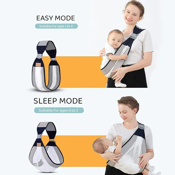 👶 Ergonomic Baby Wrap Carrier | Hip-Healthy M-Seat, Hands-Free for Newborns to 36 Months