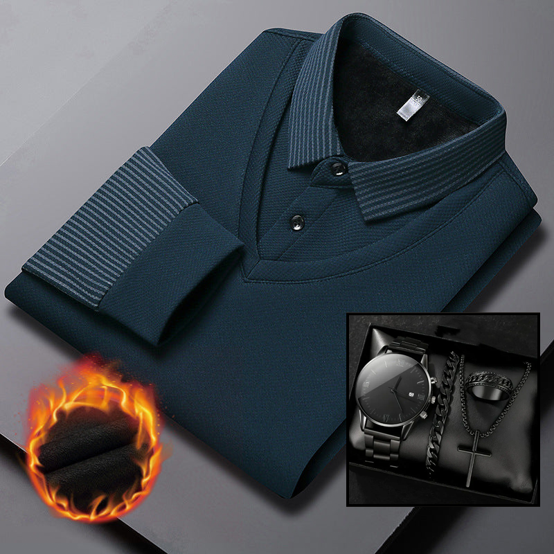 🎁Striped Lapel Fake Two-Piece Shirt🔥BUY 2 FREE SHIPPING