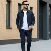 ✈️Free Shipping✈️Men’s Casual Solid Color 2-Piece Set – Jacket & Pants