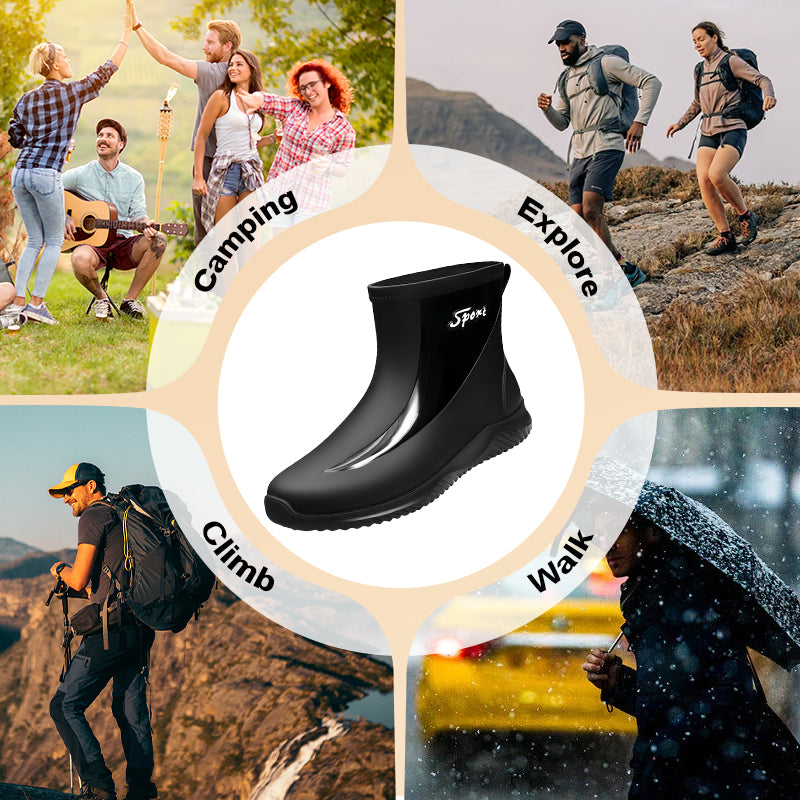 ☔Outdoor waterproof commuter rain boots