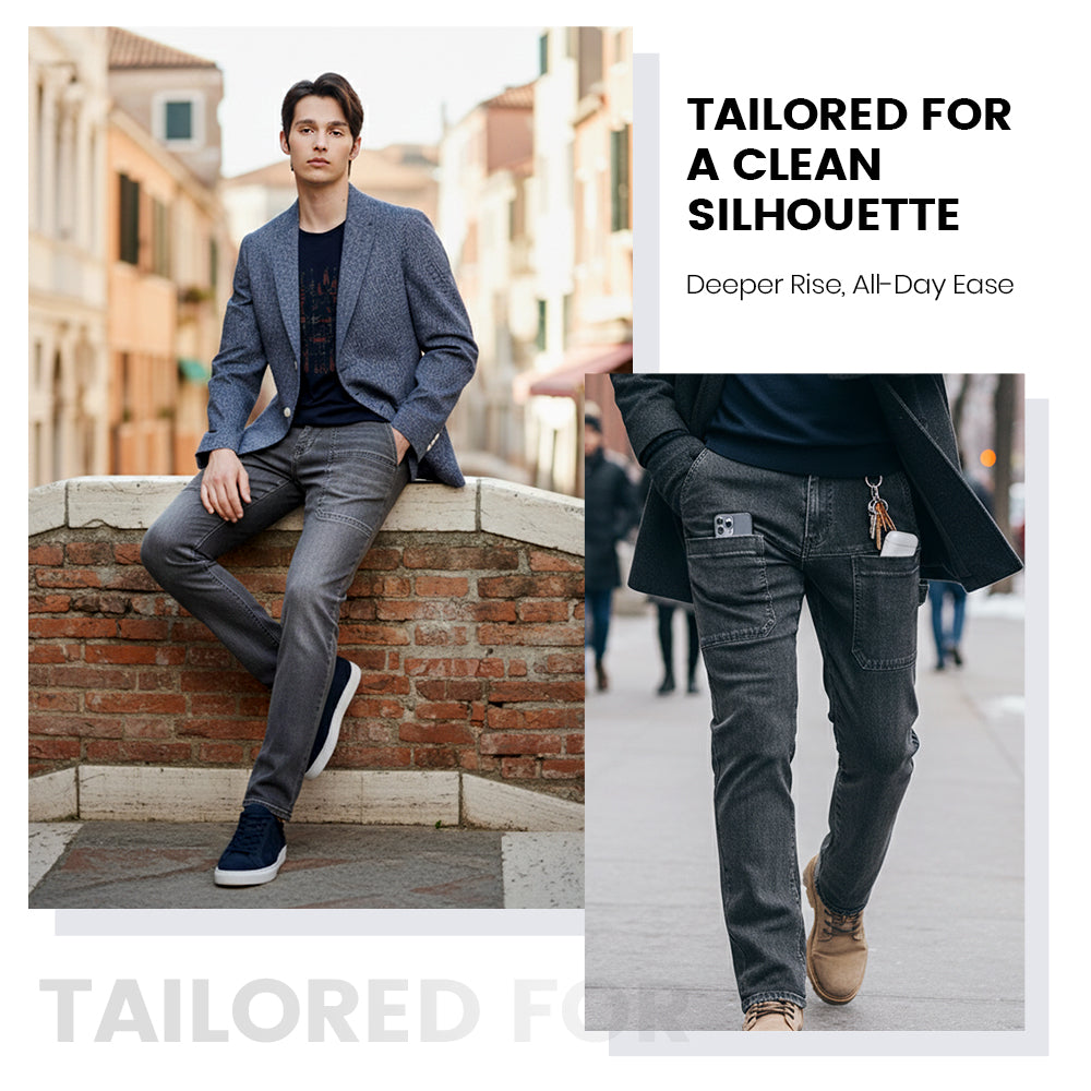 Men's Slim Fit 6 Pocket Jeans