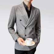 ✨Elite Men's Casual Double-Breasted Premium Suit Jacket