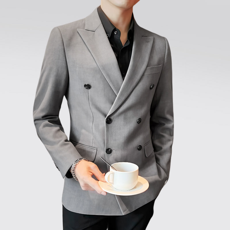 ✨Elite Men's Casual Double-Breasted Premium Suit Jacket