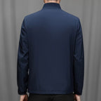 Men's Standing Collar Zipper Casual Jacket