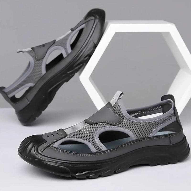 🔥2025 New Men's Shoes - Fliwos Mesh Hollow Lightweight Soft Sole Sandals