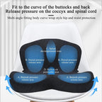 💥50% OFF !!!⏰Non-Slip Memory Foam Seat Cushion – Sciatica Relief, Breathable Mesh & Universal Fit for Car, Office & Wheelchair