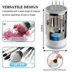 💖 50% OFF! ✨ AUTOMATIC MAKEUP BRUSH CLEANER - Deep Cleaning in 3 Minutes, Compact & Portable for Travel, USB Charging with Quiet Operation 🌸🚿