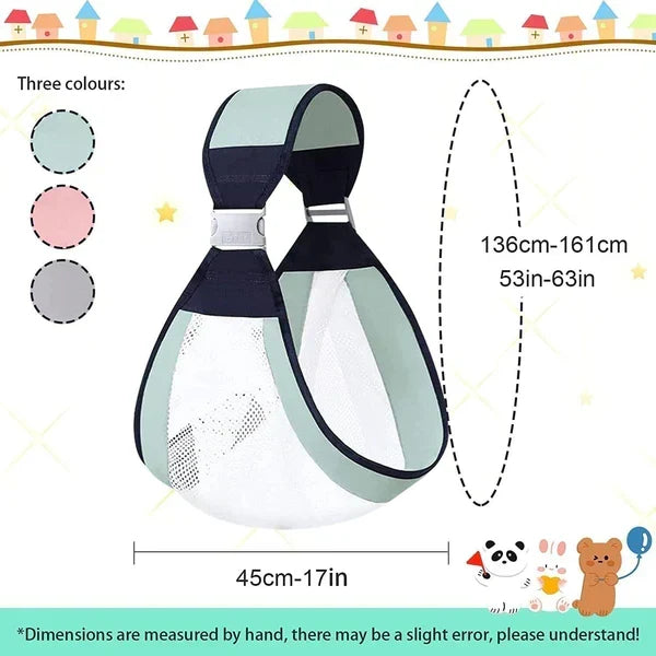 👶 Ergonomic Baby Wrap Carrier | Hip-Healthy M-Seat, Hands-Free for Newborns to 36 Months