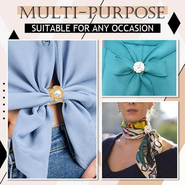 ✨ French Elegant Coat Scarf Buckle – Elegance at your fingertips!