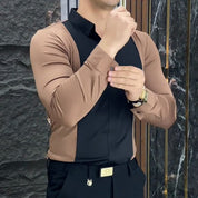 😎☀️Men's Stylish Color-Block Shirt
