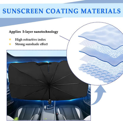 🔥Last Day 50% OFF - 2026 Upgraded Car Windshield Sun Shade Umbrella