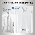 Men's Solid Color Lapel Long Sleeve Button-Down Shirts