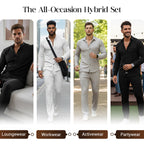 ⏳Time-Limited Special⏰Men’s Casual Waffle Shirt Pants 2-Piece Set