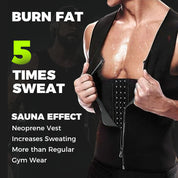 Men’s Zip-Up Waist Trainer Tank Top