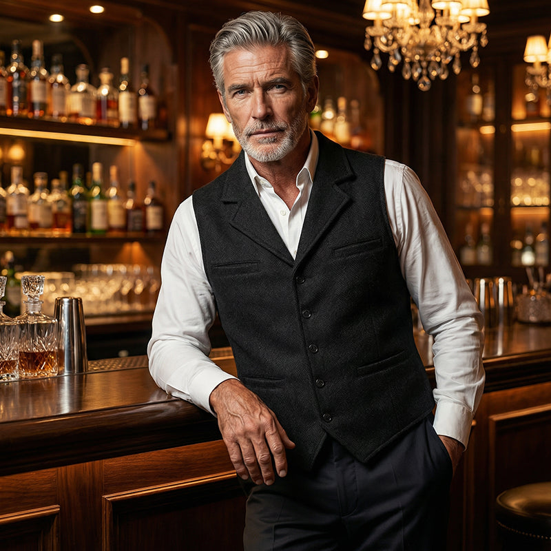 Men's Slim Fit Casual Business Vest