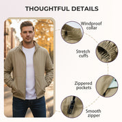 Men's Casual Zip-up Windbreaker