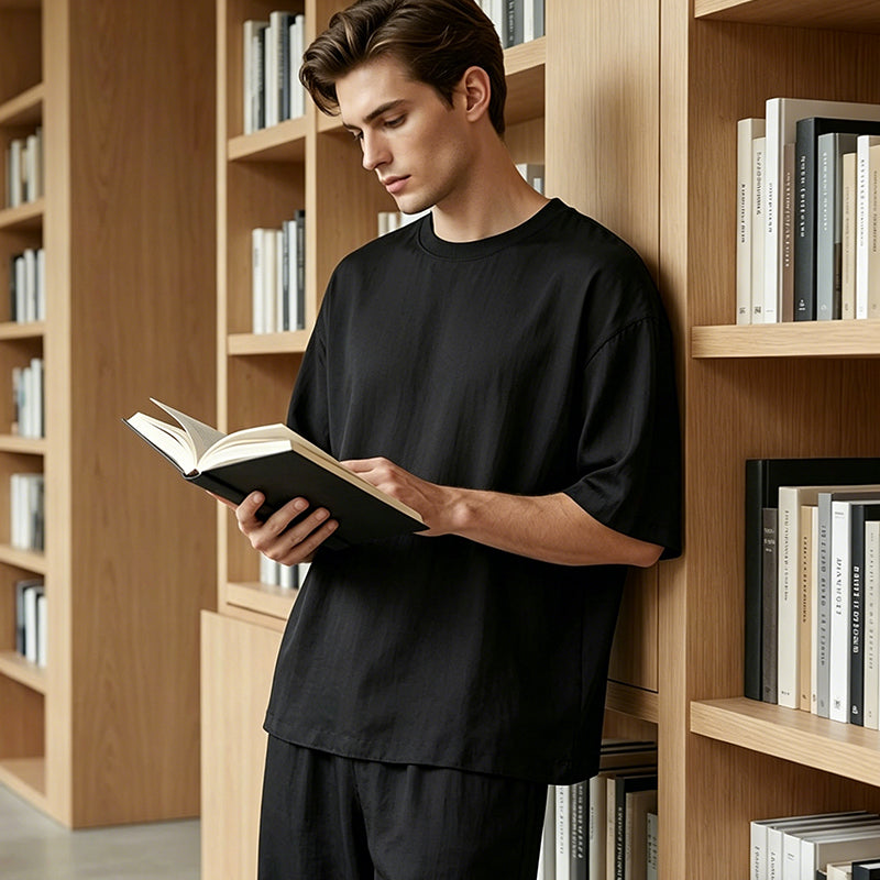 🎁2026 New Arrivals 50% OFF💥Men's T-Shirt & Wide-Leg Pants 2-Piece Set