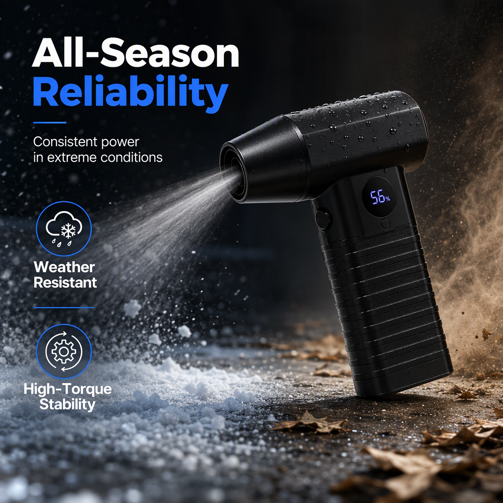 110000 RPM Cordless Mini Turbo Air Blower | High-Speed Brushless Handheld Duster for Car Dust, Snow Removal & Keyboard Cleaning